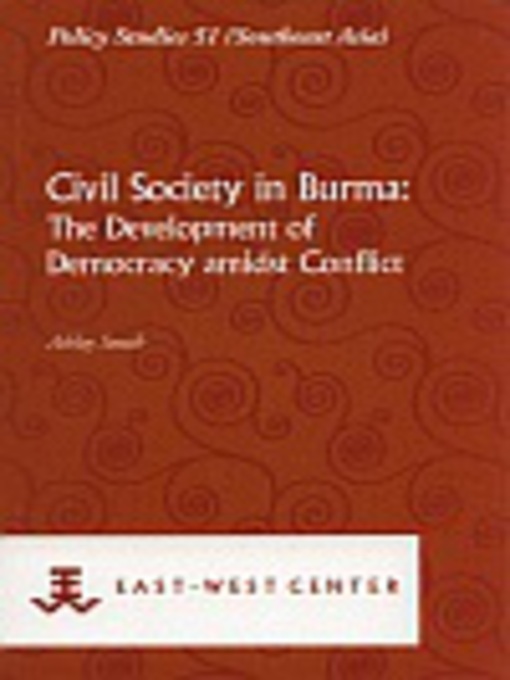 Title details for Civil society in Burma by Ashley South - Available